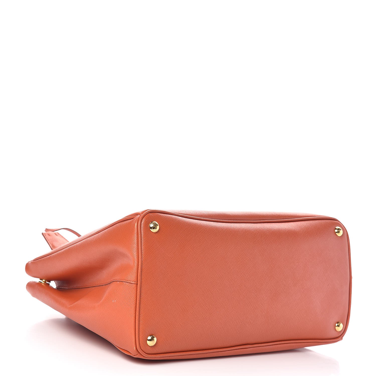 Prada Saffiano Lux Large Tote Papaya 4 of 11
