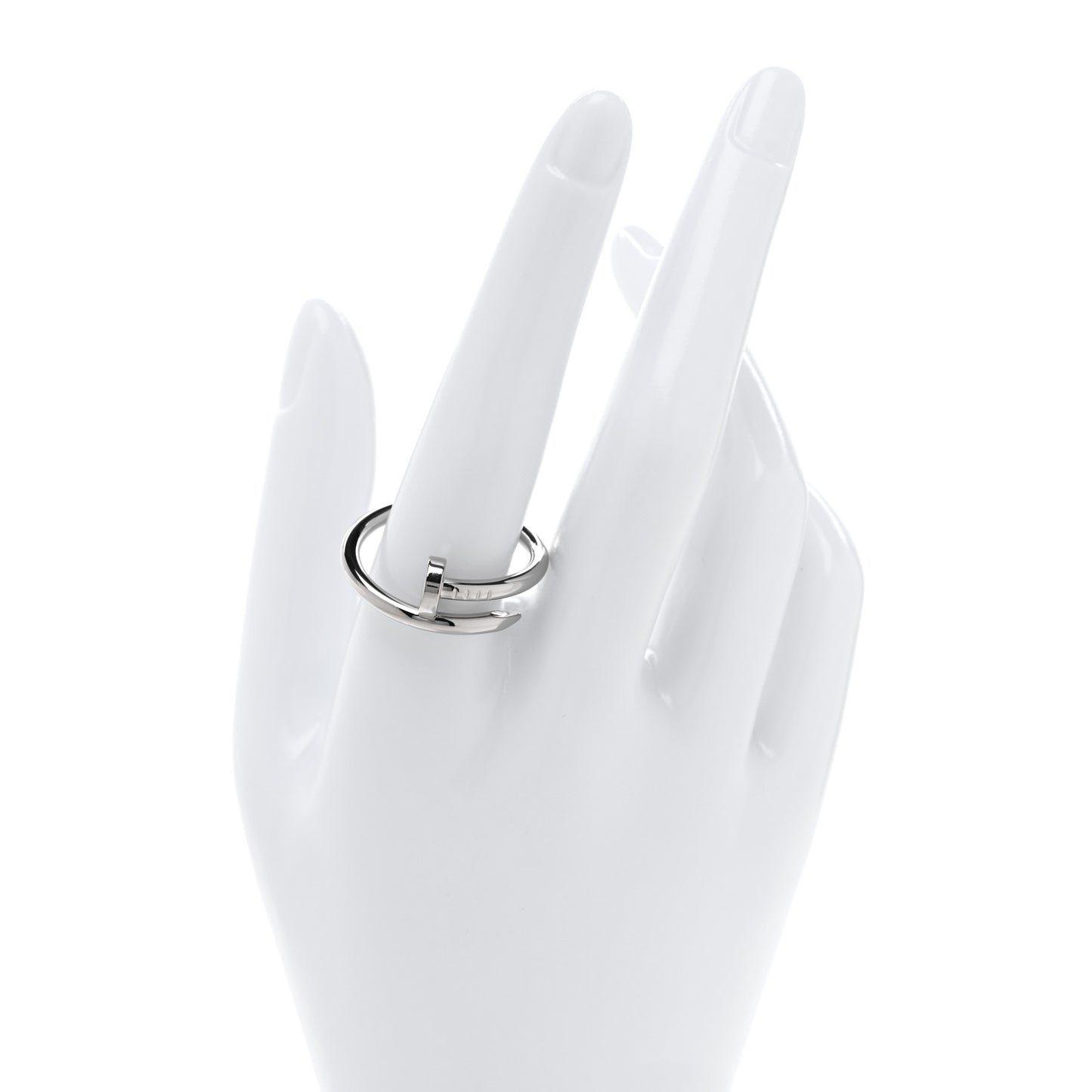 18K White Gold Juste Un Clou Ring 63 10.5