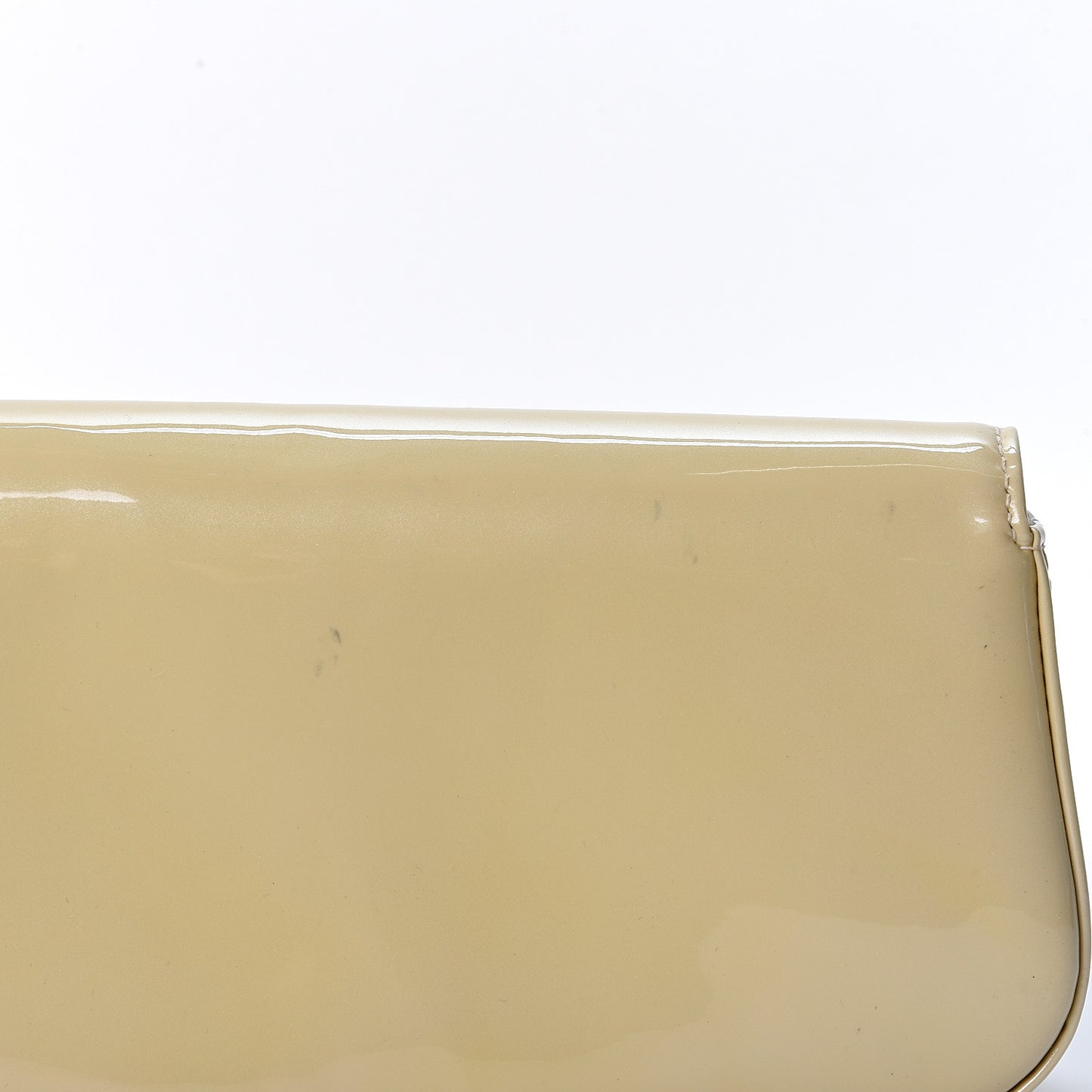 Patent Sobe Clutch Blanc Corail