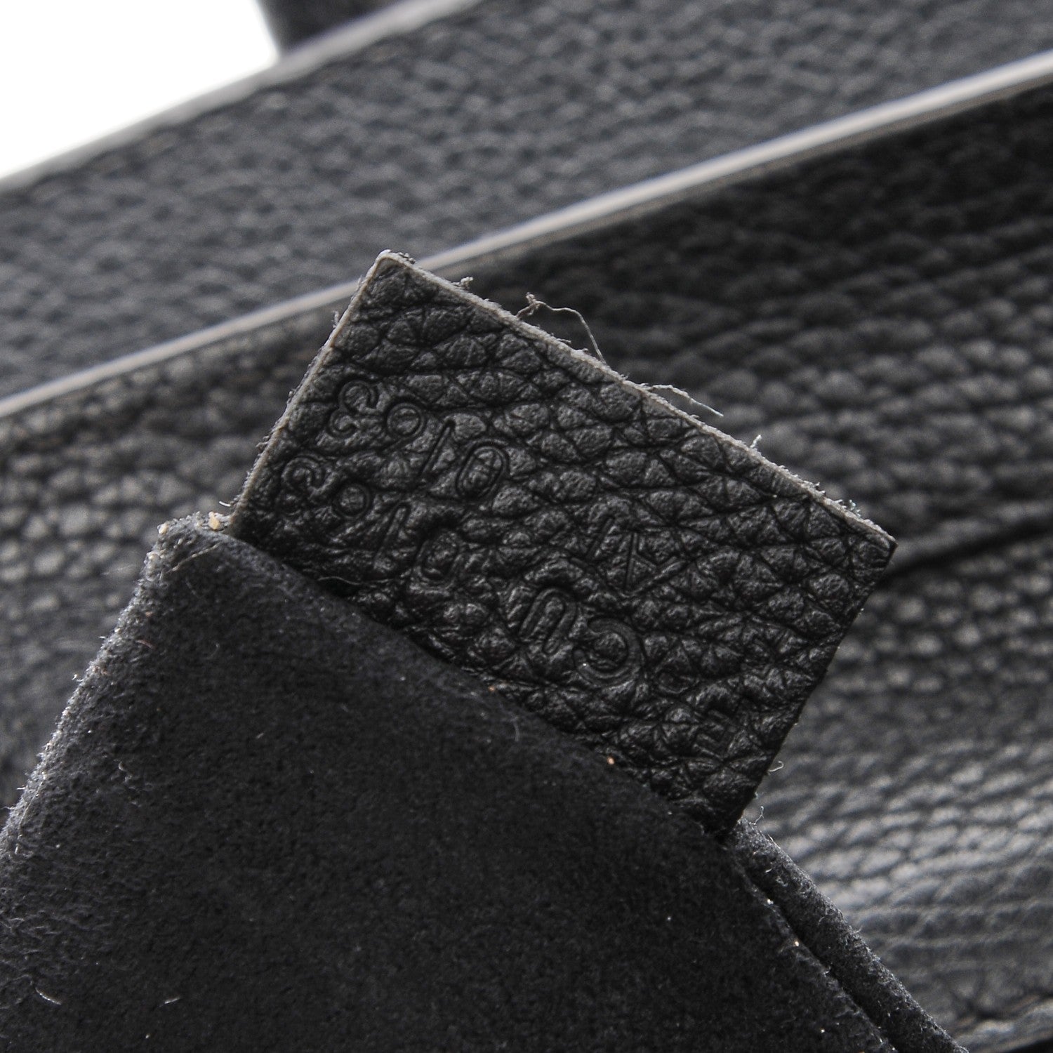 Celine Drummed Calfskin Mini Luggage Black 7 of 7