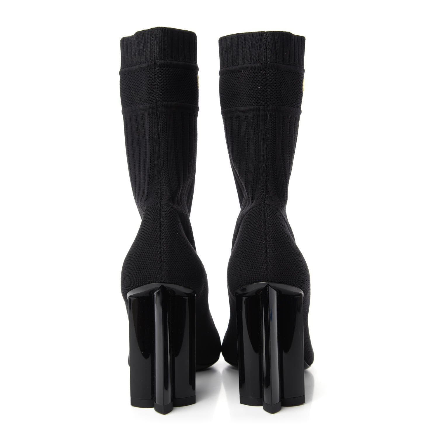 Louis Vuitton Stretch Fabric New Wave Silhouette Ankle Boots 37 Black 5 of 9