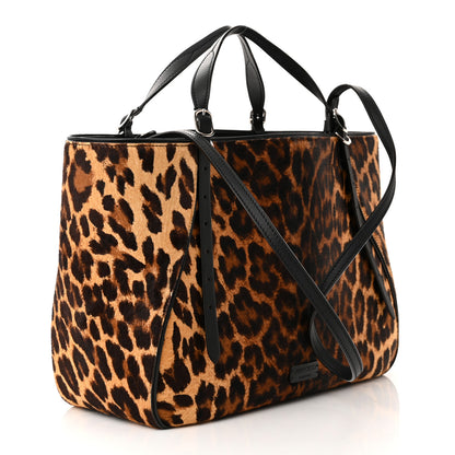 Jimmy Choo Pony Hair Leopard Print Large Varenne Tote Bag Natural 3 of 12