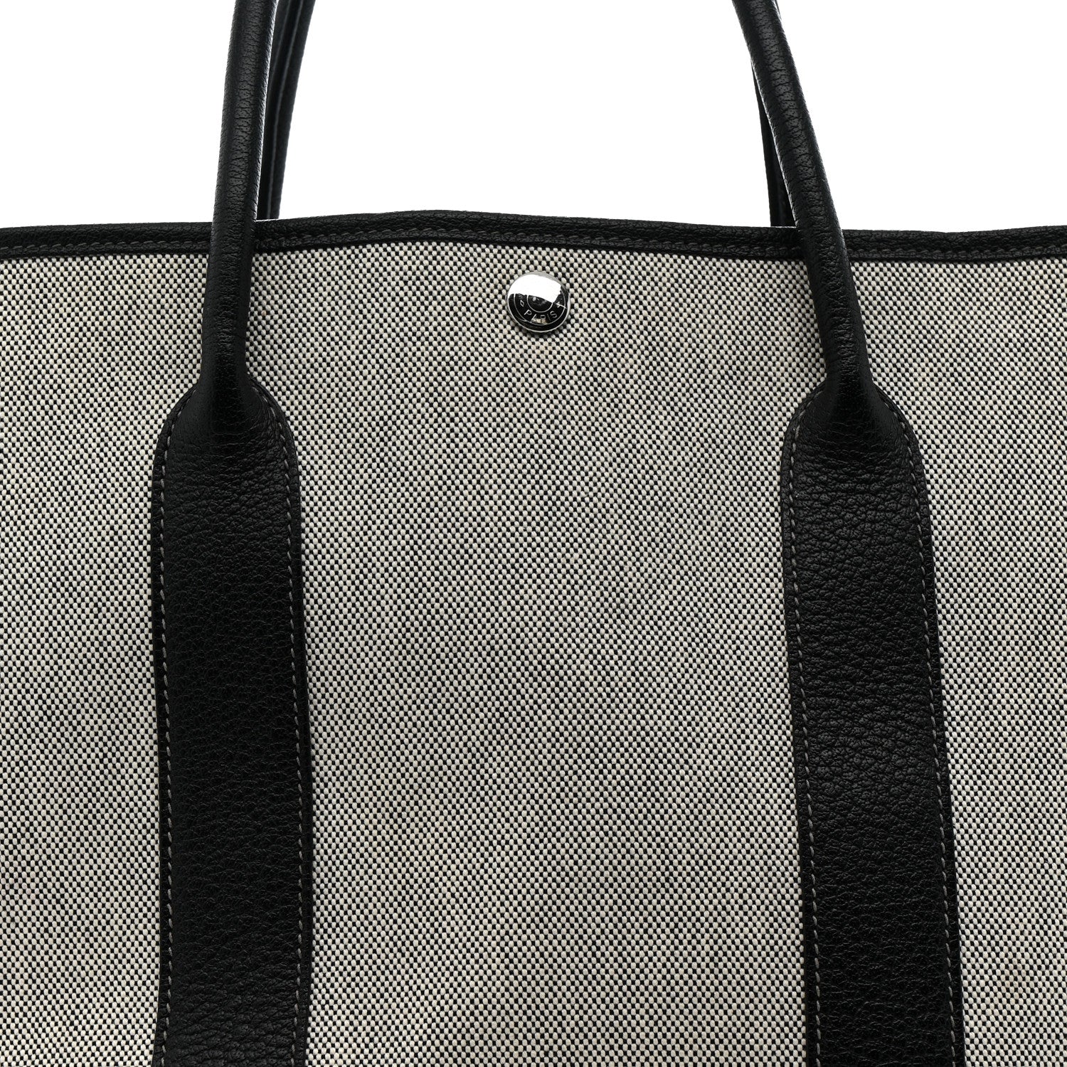 Hermes Buffle Skipper Toile Garden Party 36 MM Tote Black 8 of 18
