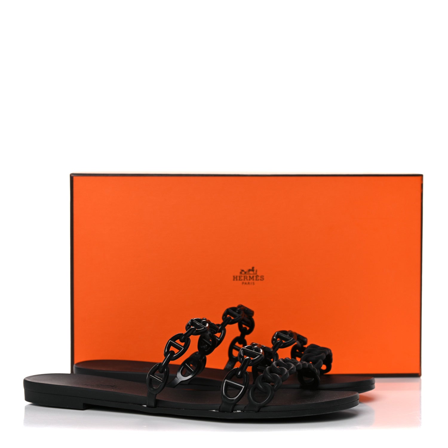 Hermes TPU Rivage Sandals 36 Black 11 of 11