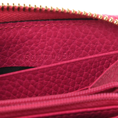 Gucci Dollar Calfskin GG Marmont Zip Around Wallet Box Pink 7 of 11