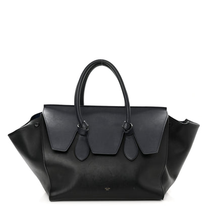 Celine Smooth Calfskin Large Bi-Color Tie Knot Tote Black Navy 2 of 22