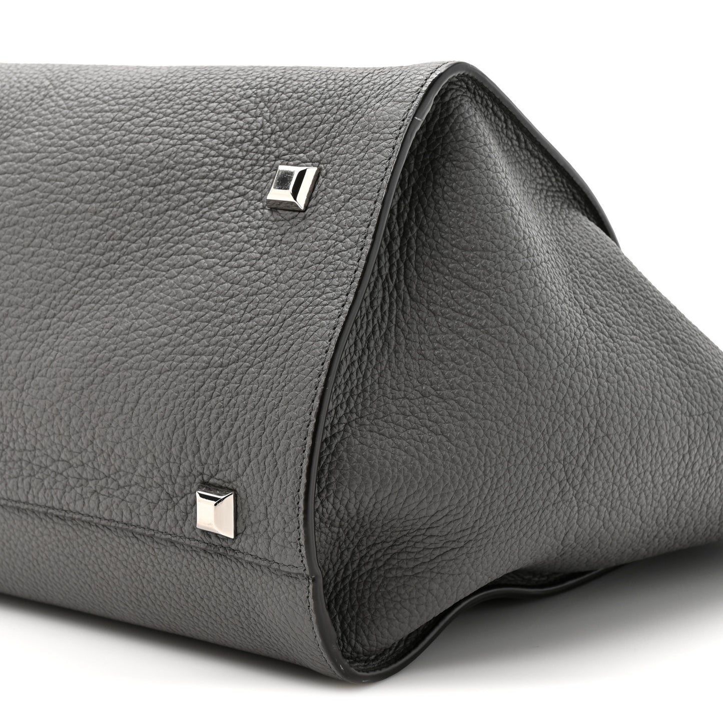 Calfskin Large Studio Soft Bag Grey