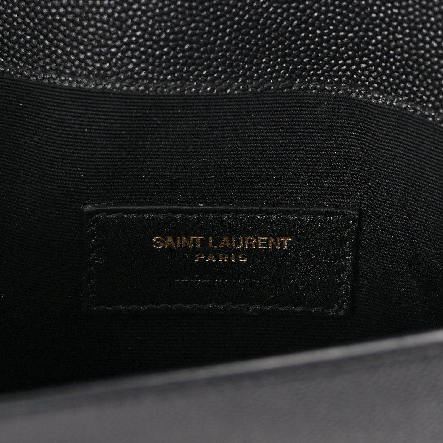Saint Laurent Grain De Poudre Uptown Pouch Black 6 of 9