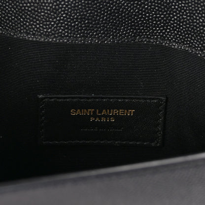 Saint Laurent Grain De Poudre Uptown Pouch Black 6 of 9