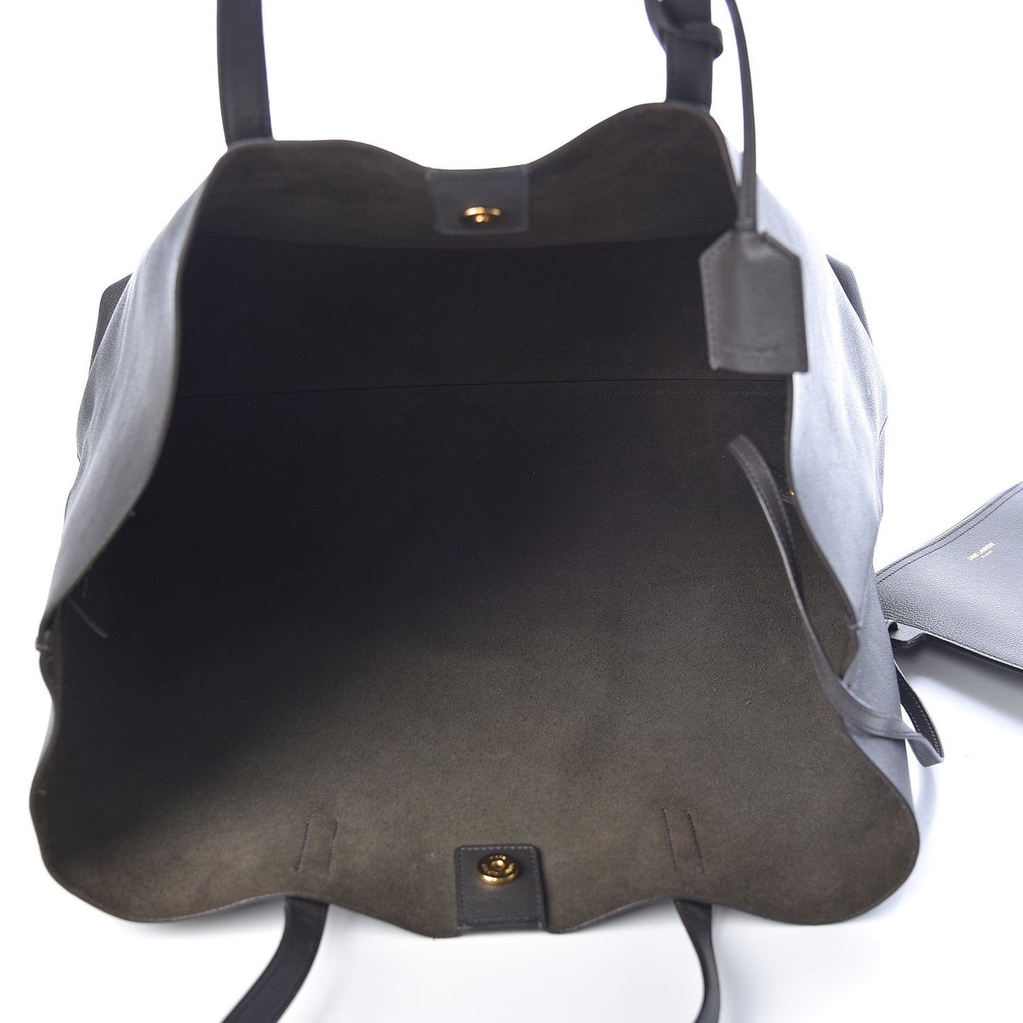 Calfskin Large Shopping Tote Dark Grey