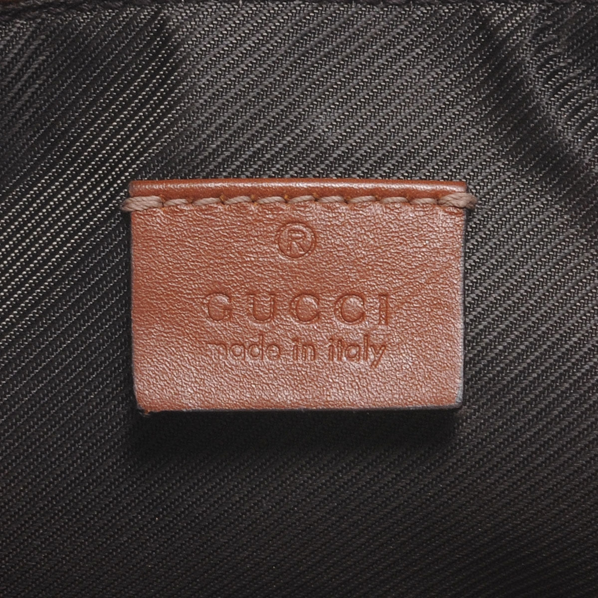 Gucci Nylon Monogram Zip Top Pouch Orange 6 of 7