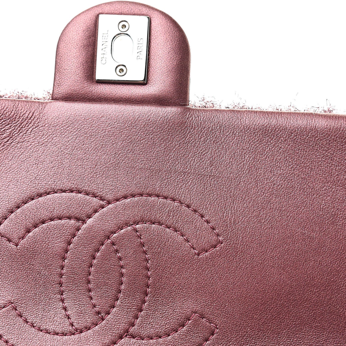 Lurex Knit Medium Pluto Glitter Flap Pink