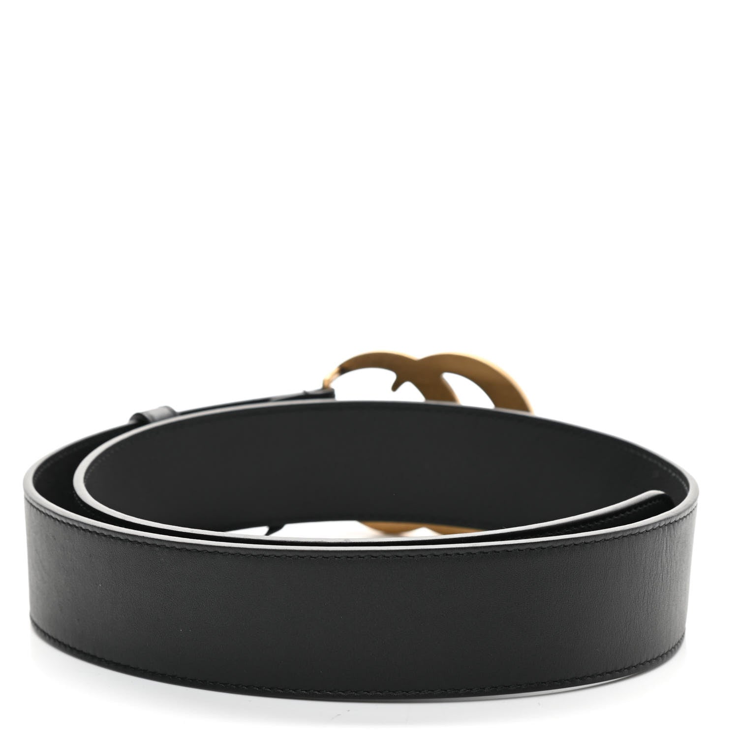 Gucci Calfskin Double G 40mm Belt 75 30 Black 2 of 5