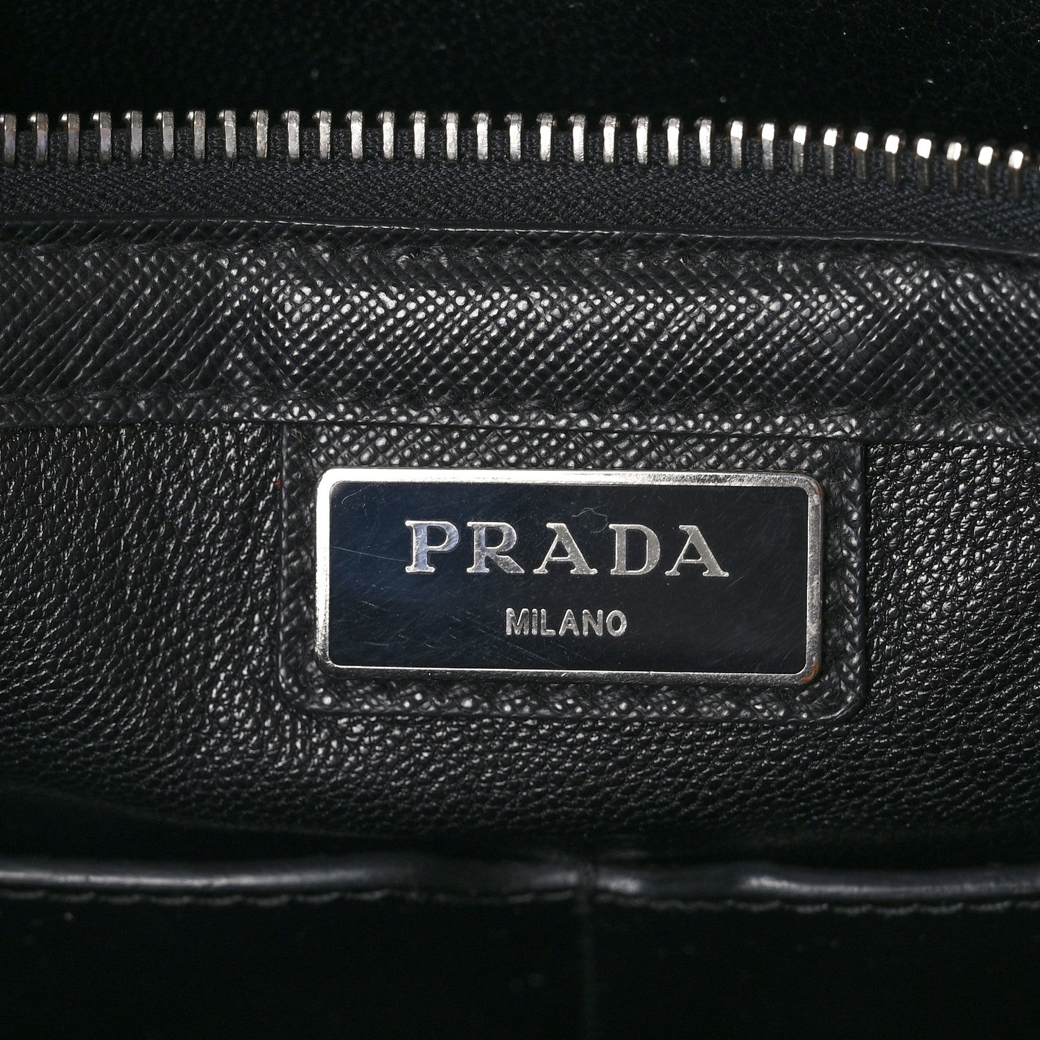 Prada Saffiano Travel Tote Black 6 of 11