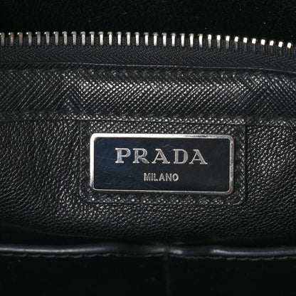 Prada Saffiano Travel Tote Black 6 of 11