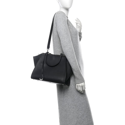 Fendi Vitello Dolce Shiny Nappa Petite 3Jours Tote Black 2 of 13