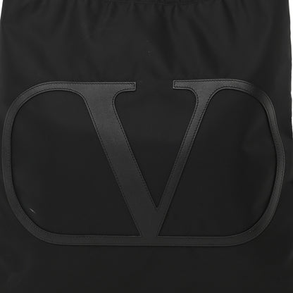 Valentino Garavani Nylon VLogo Drawstring Backpack Black 8 of 12