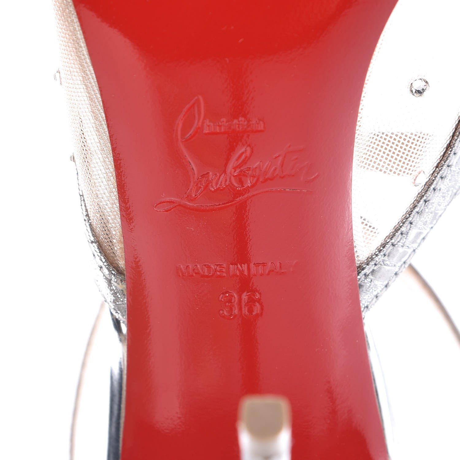 Christian Louboutin Rette Twistissima Strass100 Pumps 36 Crystal 6 of 8