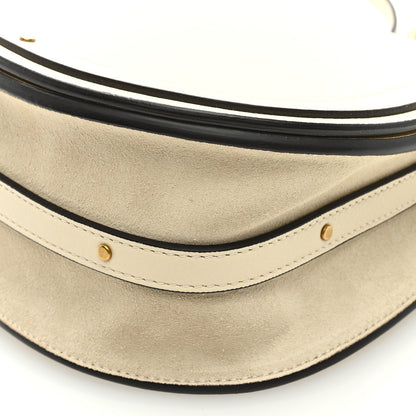 Chloe Calfskin Suede Medium Nile Bracelet Bag Off White 7 of 7