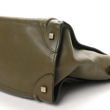 Celine Drummed Calfskin Mini Luggage Souris 9 of 11