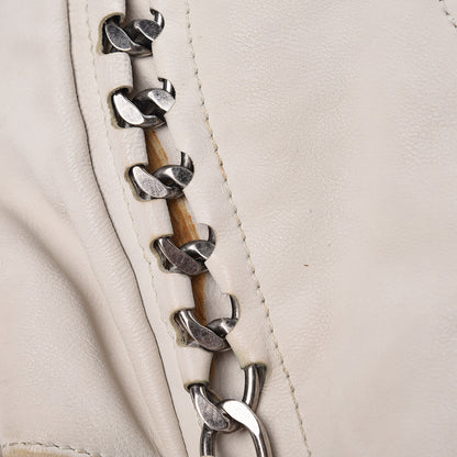 Chanel Calfskin Large East West Modern Chain Tote White 15 of 21