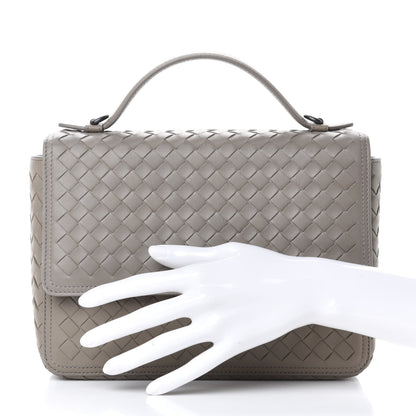 Bottega Veneta Nappa Intrecciato Alumna Bag Limestone 2 of 13