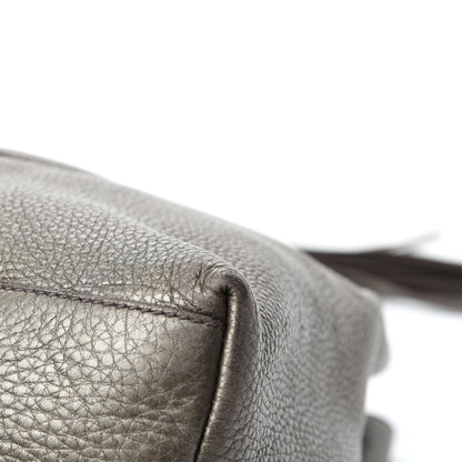 Gucci Metallic Pebbled Calfskin Medium Soho Chain Shoulder Bag Sasso 9 of 17