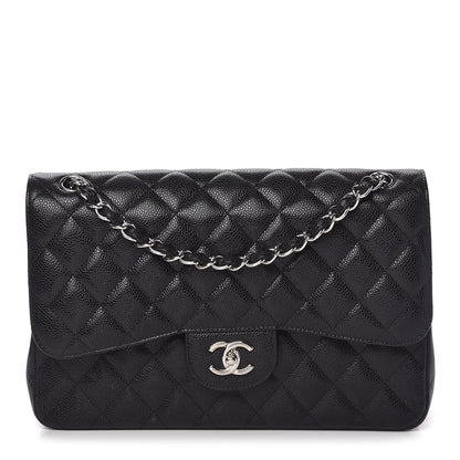 Chanel Caviar Quilted Jumbo Double Flap Black 1 of 11