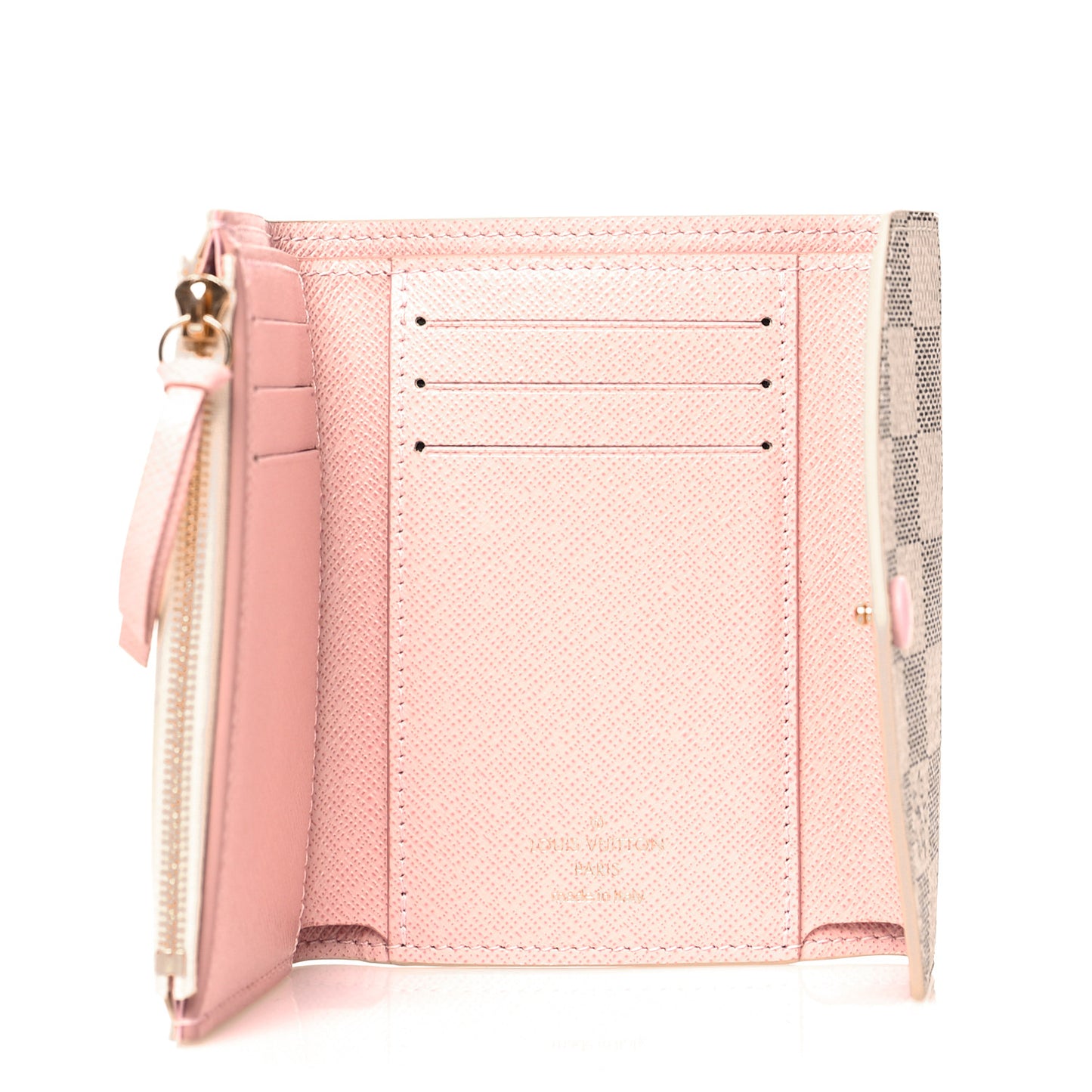 Damier Azur Victorine Wallet Rose Ballerine