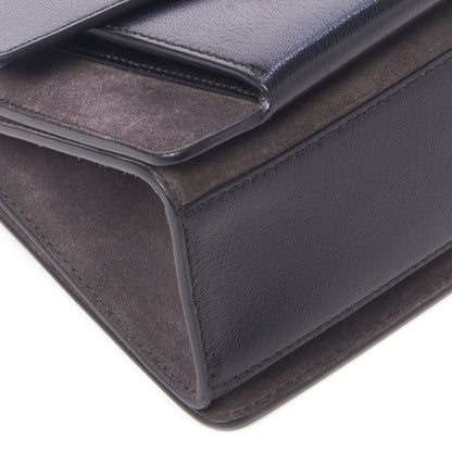 Givenchy Goatskin Suede Small GV3 Shoulder Bag Black 6 of 8