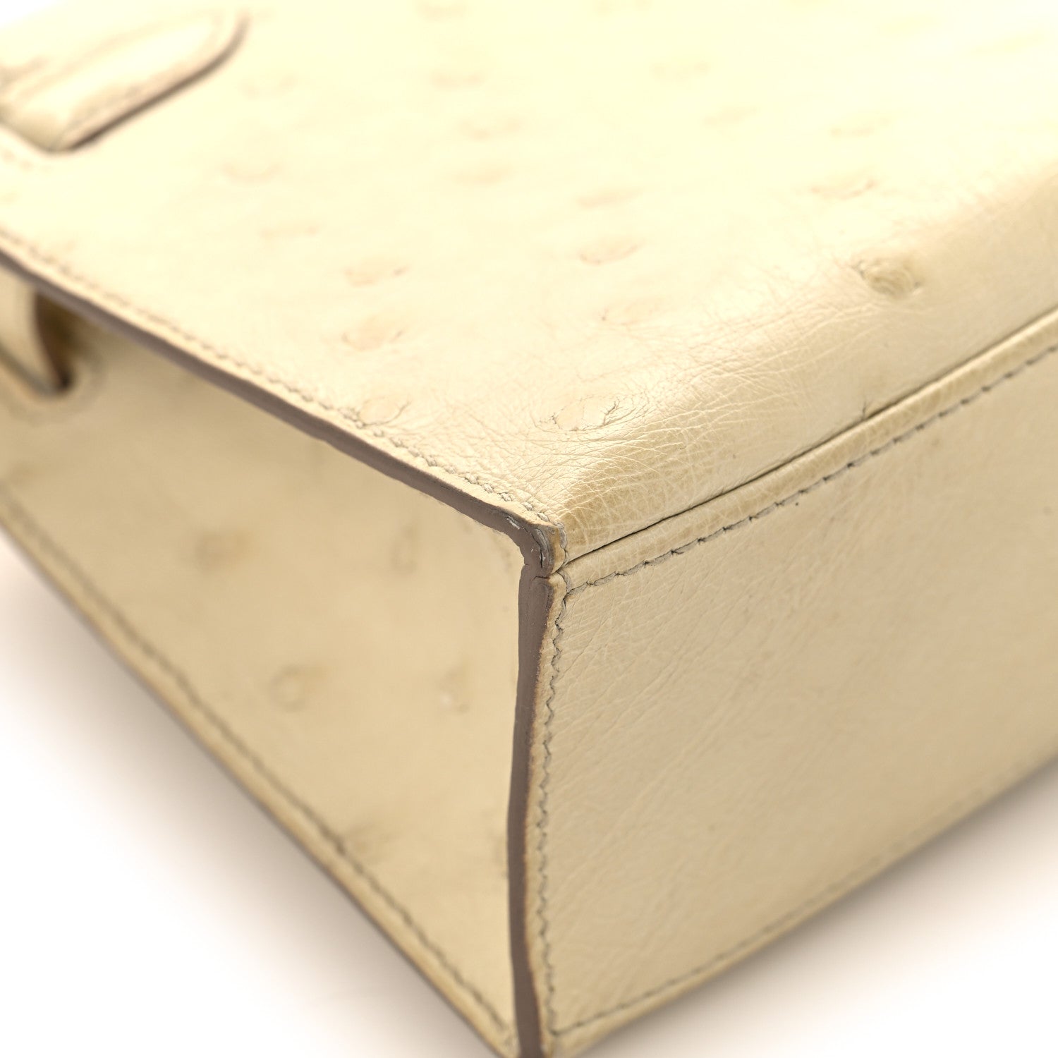 Hermes Ostrich Kelly Pochette Clutch Beton 11 of 15