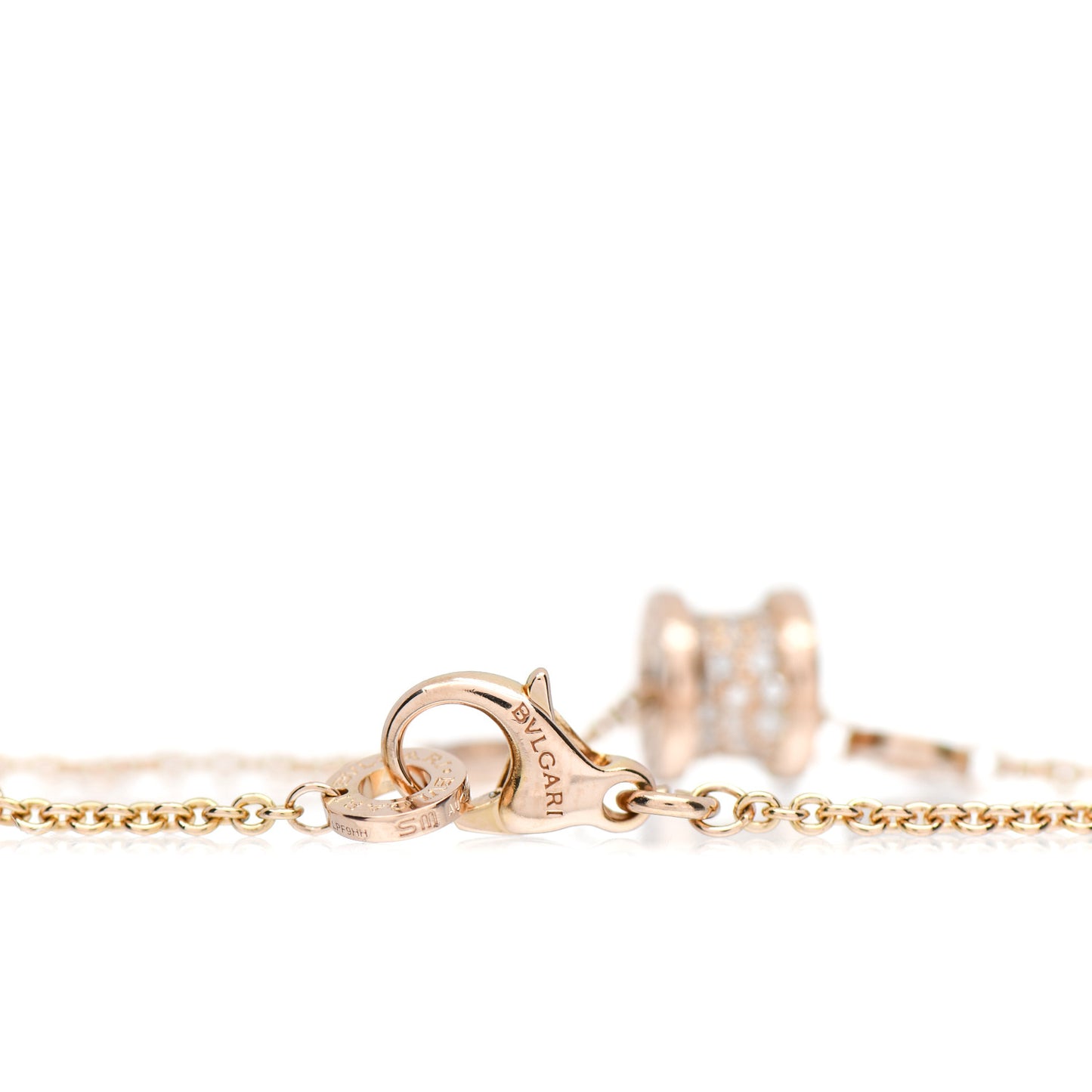 18K Rose Gold Diamond B.Zero1 Bracelet SM