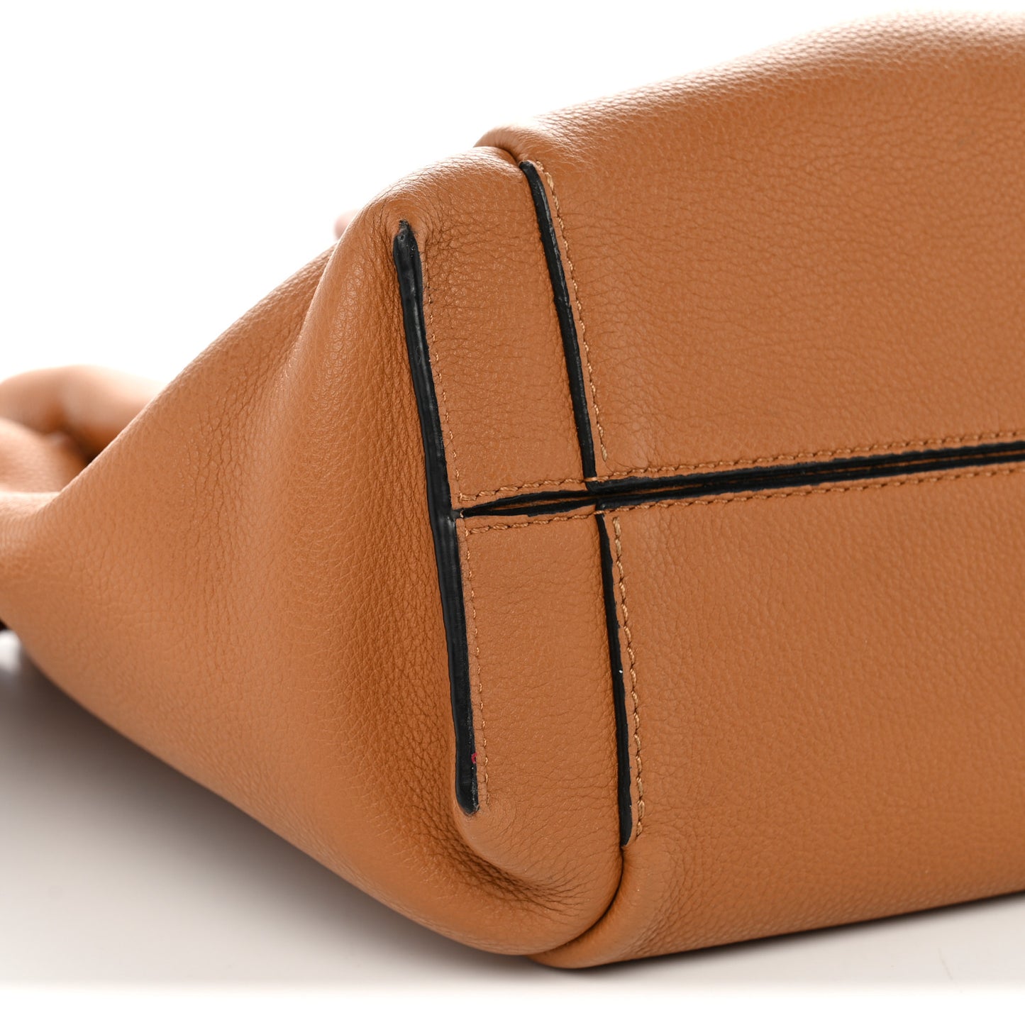 Calfskin Small Flamenco Knot Bag Caramel