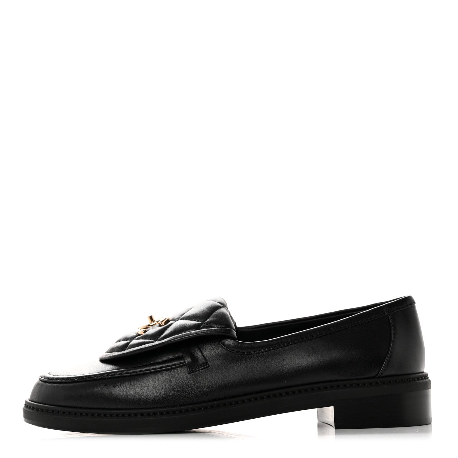 Chanel Lambskin Quilted CC Turnlock Loafers 41 Black 1 of 11