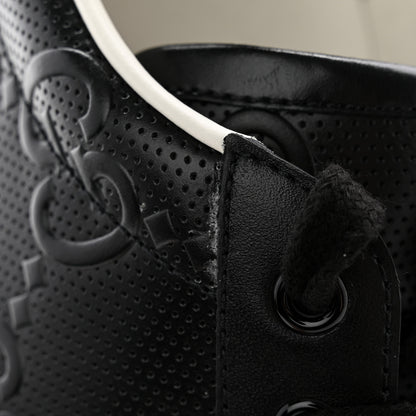 Gucci Calfskin GG Tennis Embossed Mens Ace Sneakers 10 Black 18 of 22