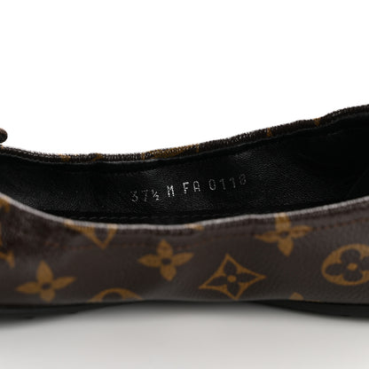 Louis Vuitton Monogram Flirty Ballerina Flats 37.5 Black 8 of 10