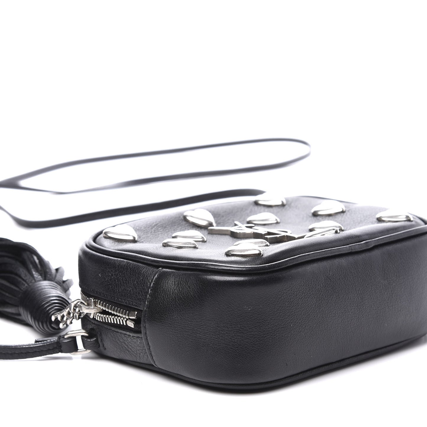 Nappa Studded Monogram Heart Blogger Bag Black