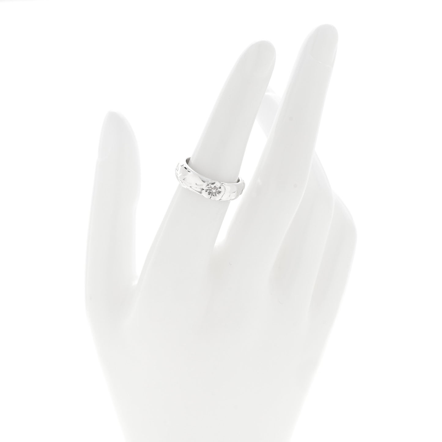 Sterling Silver Nature Rose Ring 52 6