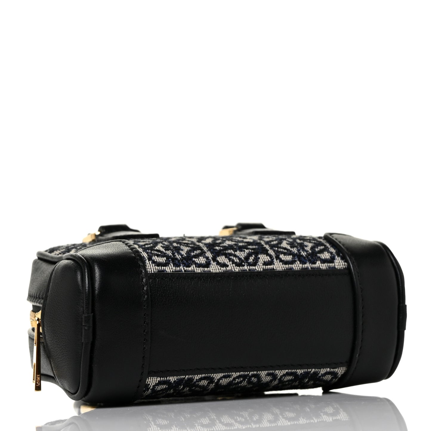 Jacquard Anagram Calfskin Amazona Nano Black Navy