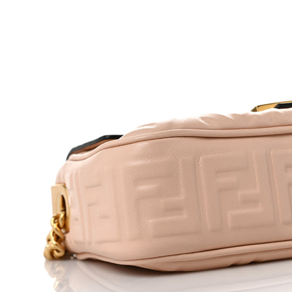 Fendi Nappa Small FF Embossed Midi Chain Baguette Light Rose 6 of 7