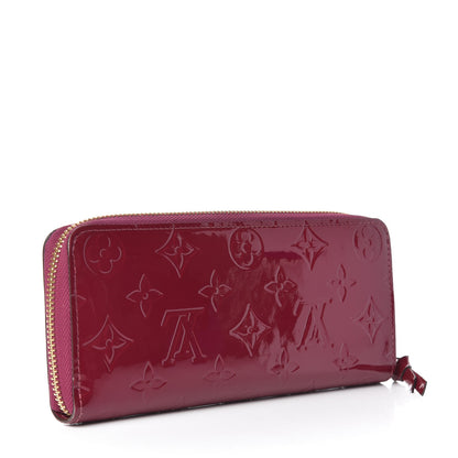 Louis Vuitton Vernis Clemence Wallet Magenta 3 of 8