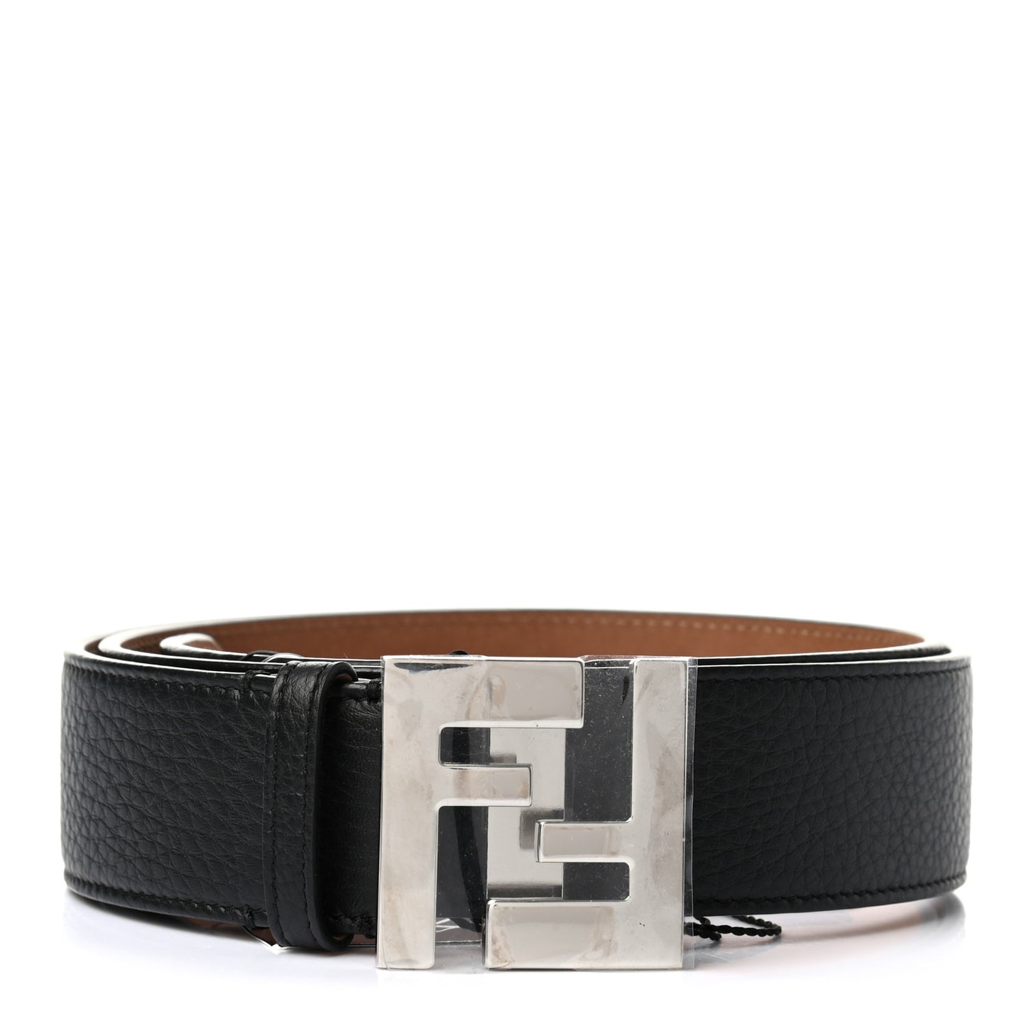 Cuoio Romano FF Buckle Belt 95 38 Black