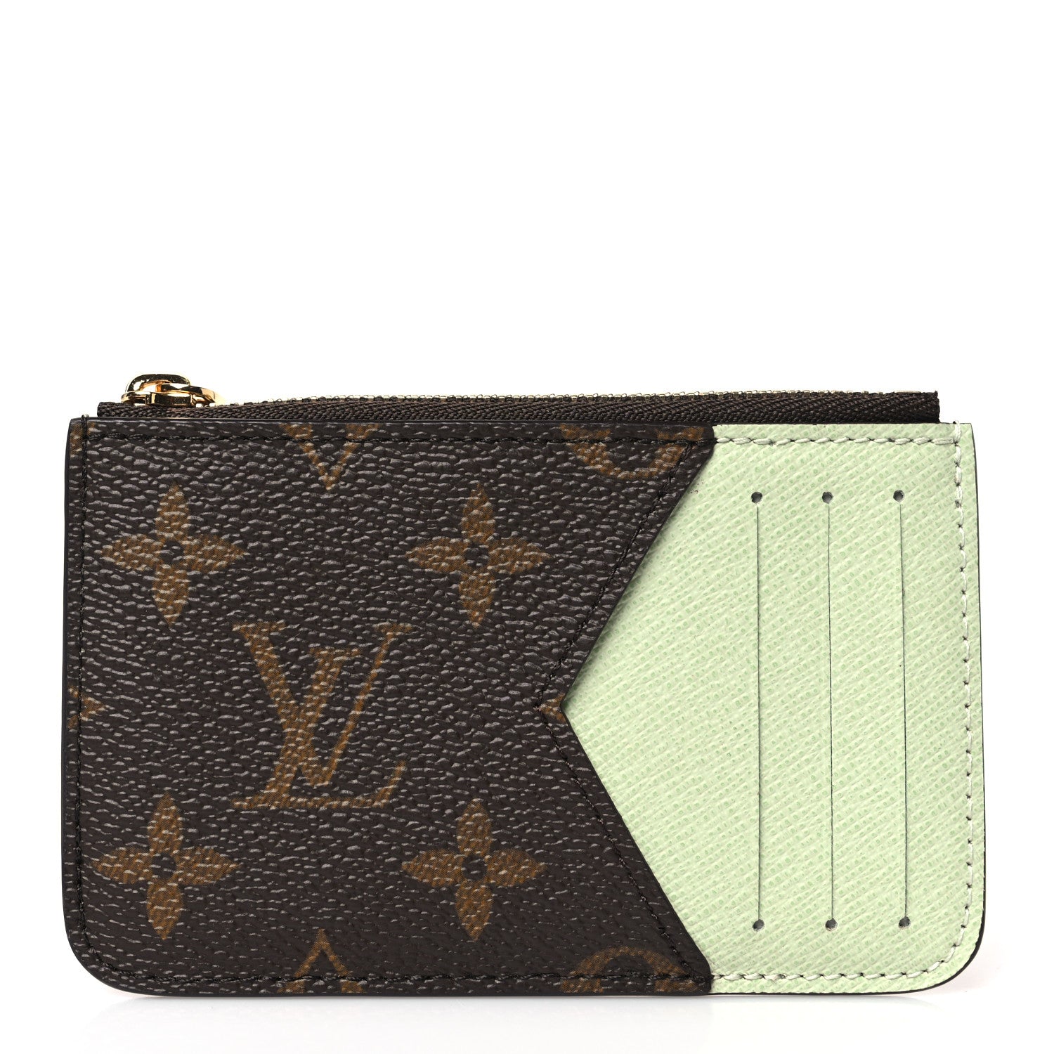 Louis Vuitton Monogram Zipped Romy Card Holder Matcha 1 of 6