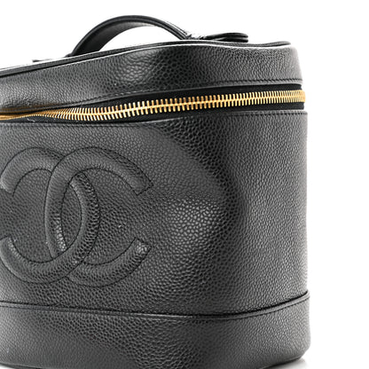 Chanel Caviar Vanity Cosmetic Case Black 10 of 10