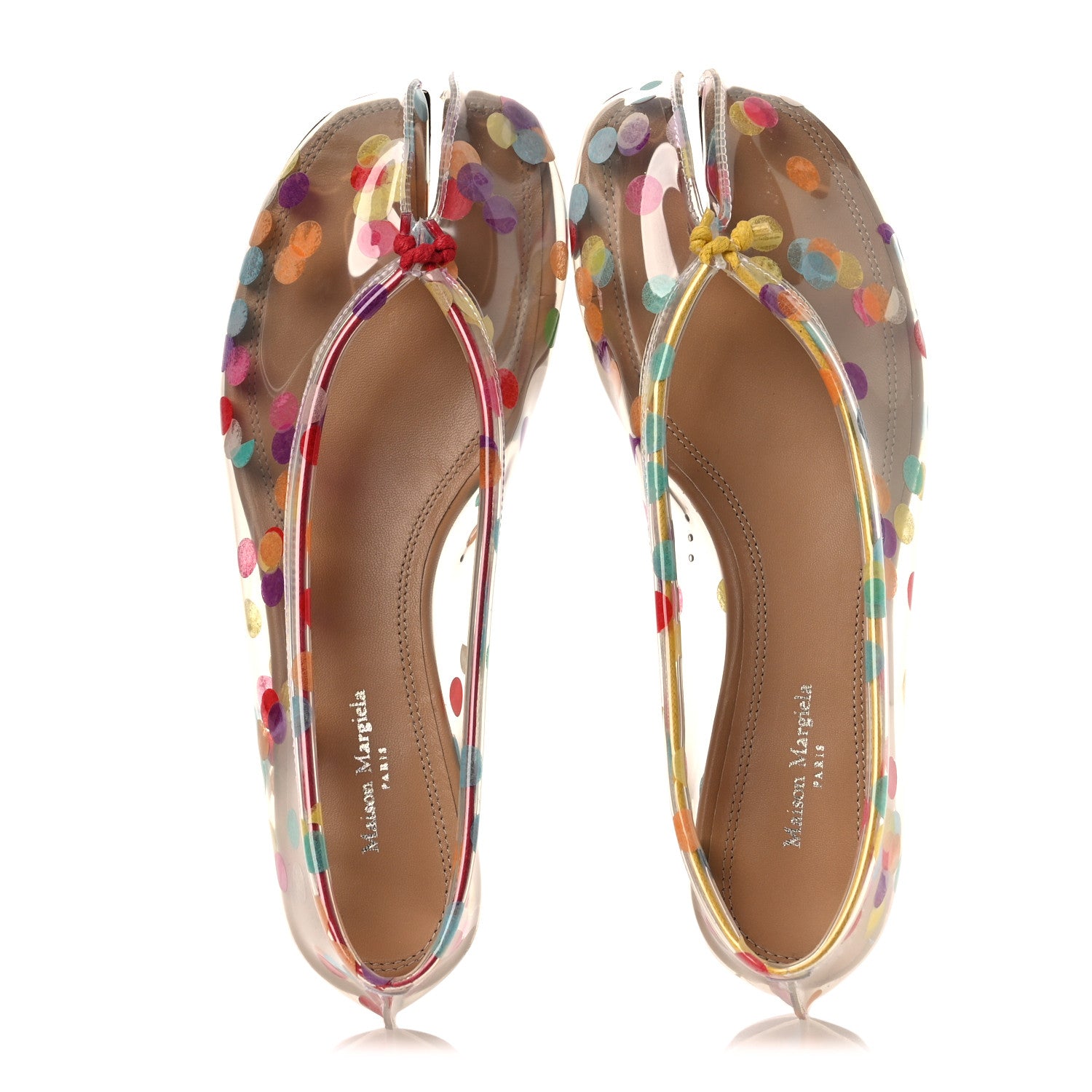 Maison Margiela PVC Confetti Printed Tabi Ballerina Flats 35 Multicolor 2 of 10