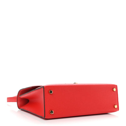 Hermes Epsom Verrou 21 Rouge De Coeur 4 of 10