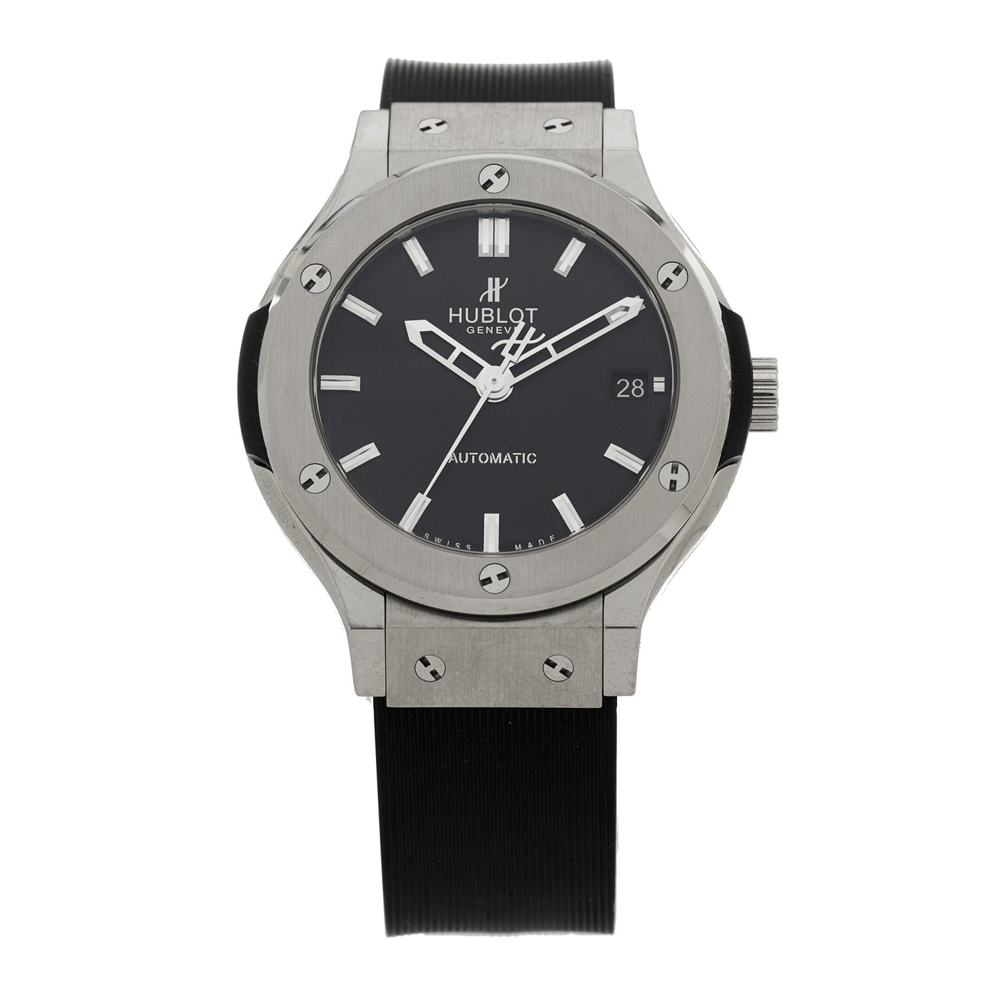Titanium Rubber 38mm Classic Fusion Automatic Watch Black 565.NX.1470.RX.1204