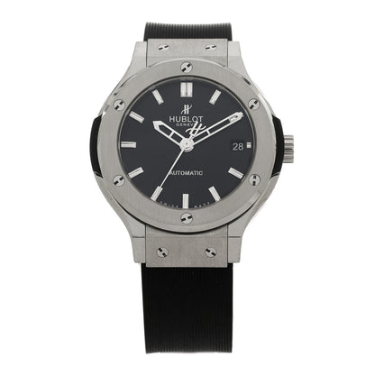 Hublot Titanium Rubber 38mm Classic Fusion Automatic Watch Black 565.NX.1470.RX.1204 1 of 5