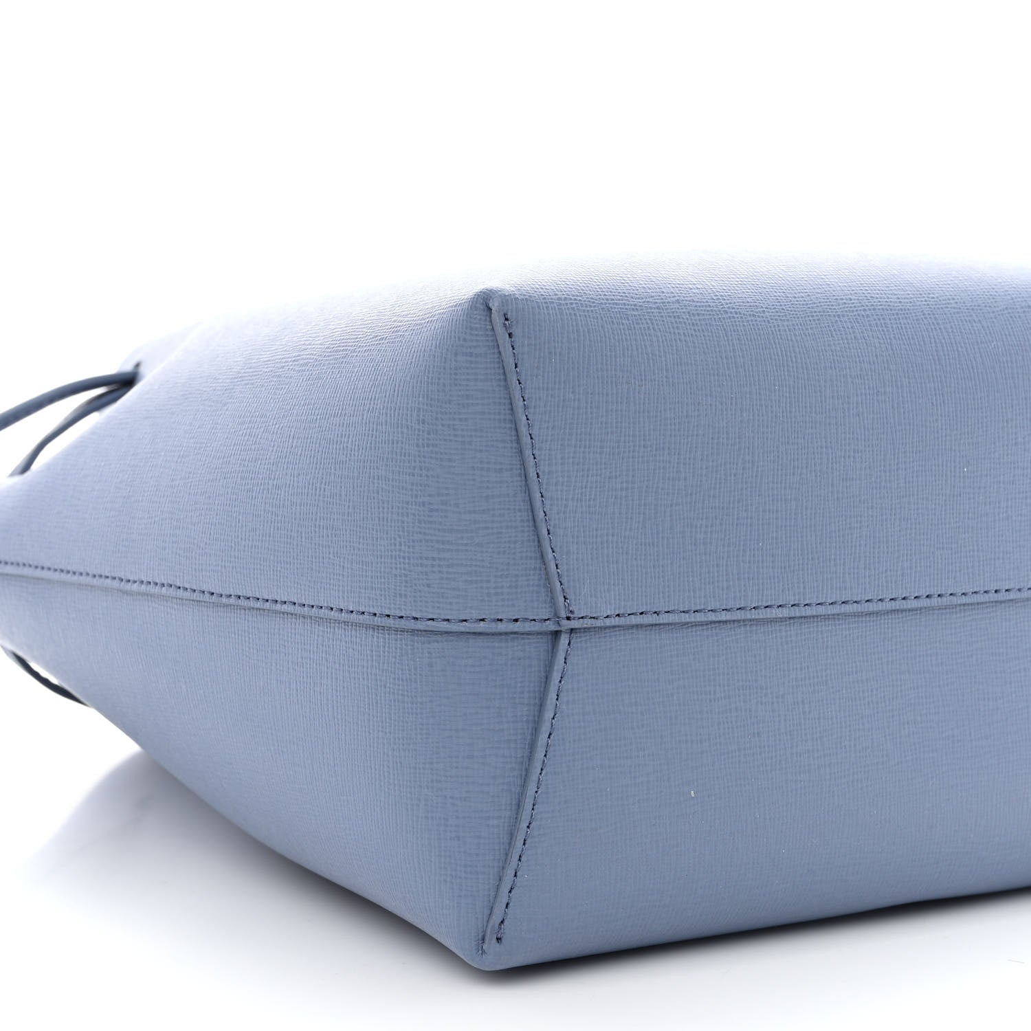 Mansur Gavriel Saffiano Mini Bucket Bag Blue 9 of 10