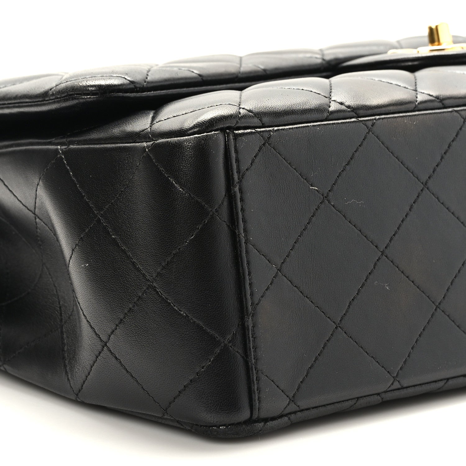 Chanel Lambskin Quilted Maxi Double Flap Black 8 of 10